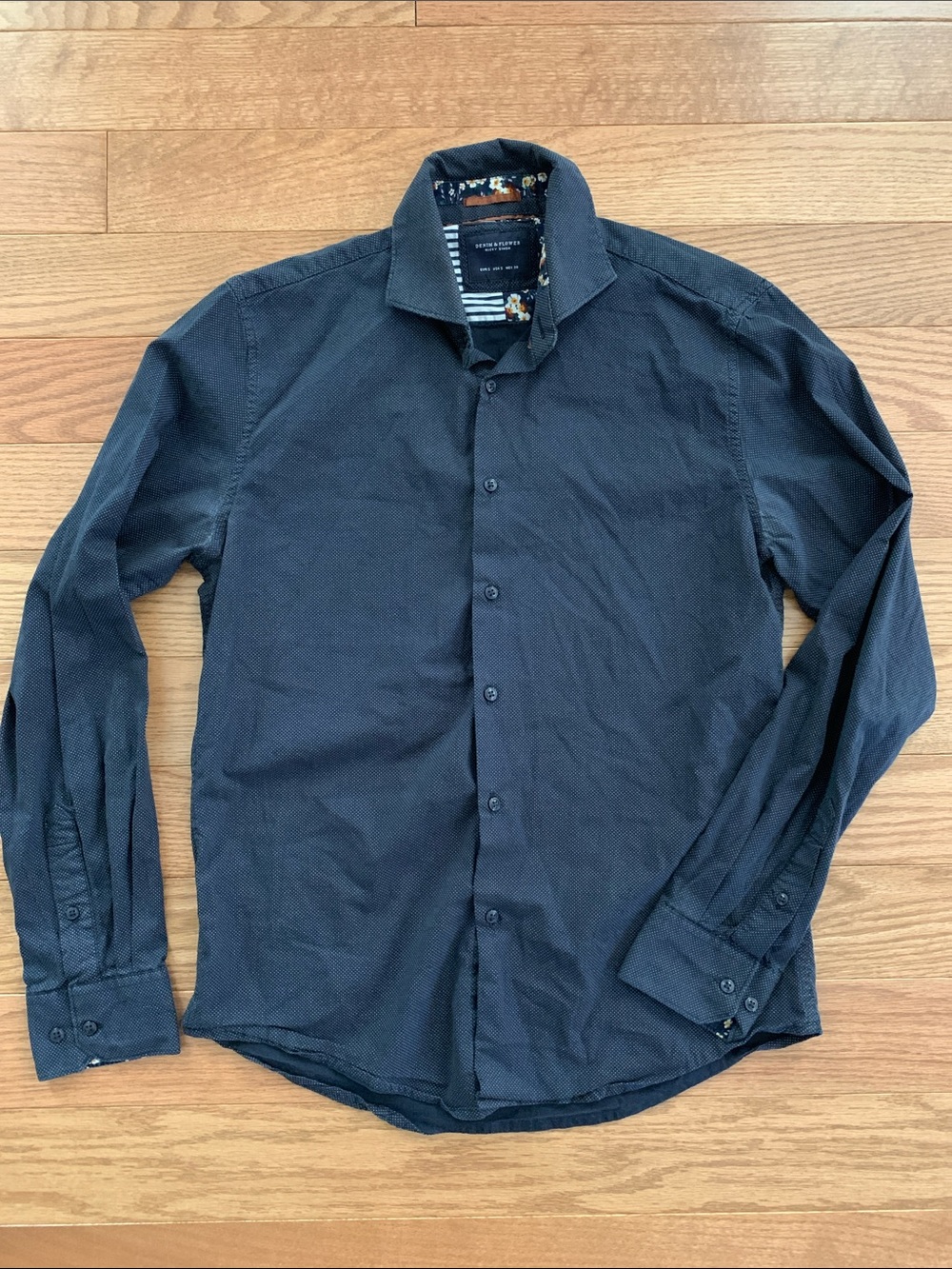 Denim & Flower Ricky Singh Dark Blue Dress Shirt